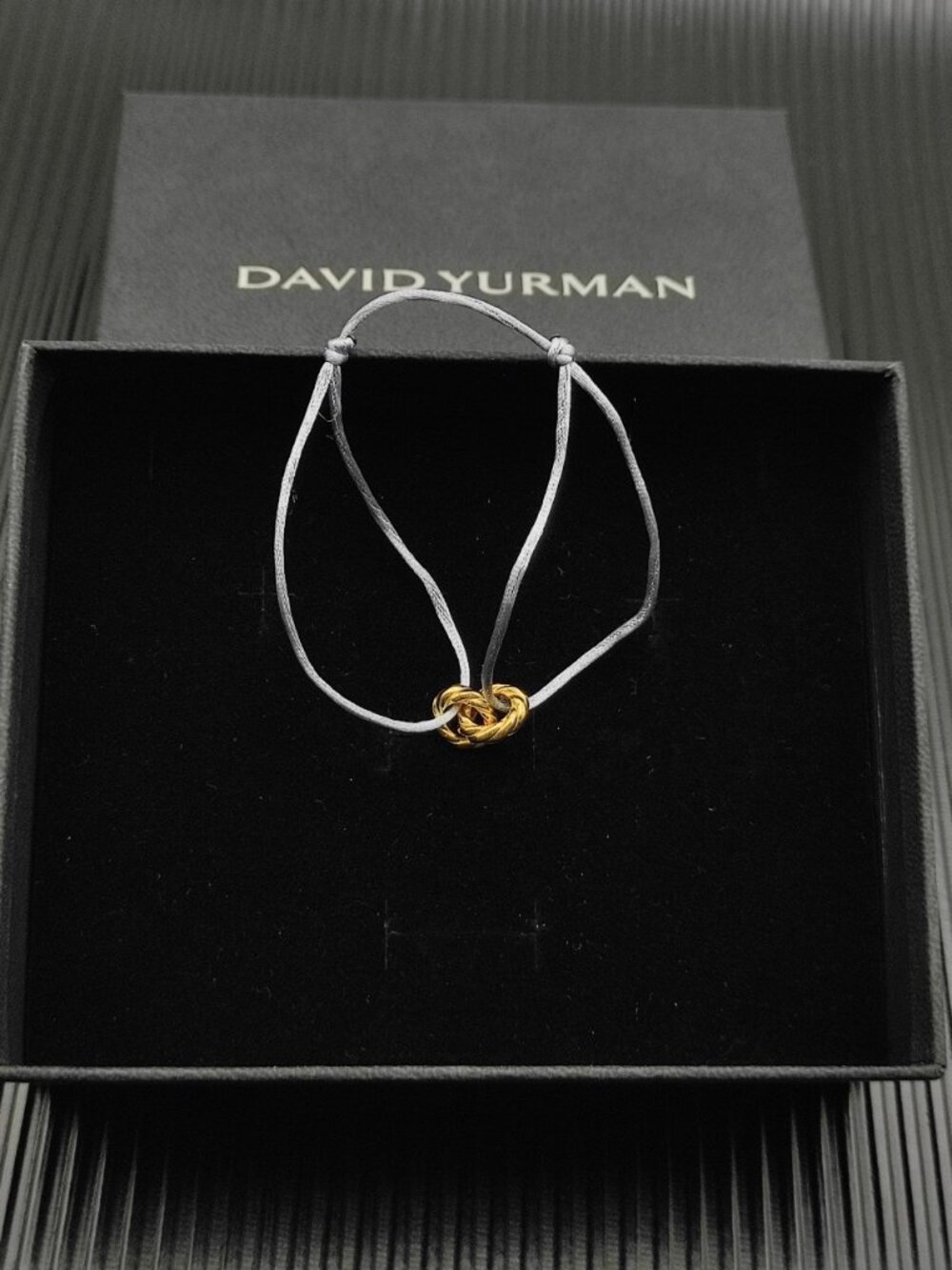 David Yurman Grey Double Ring Bracelet